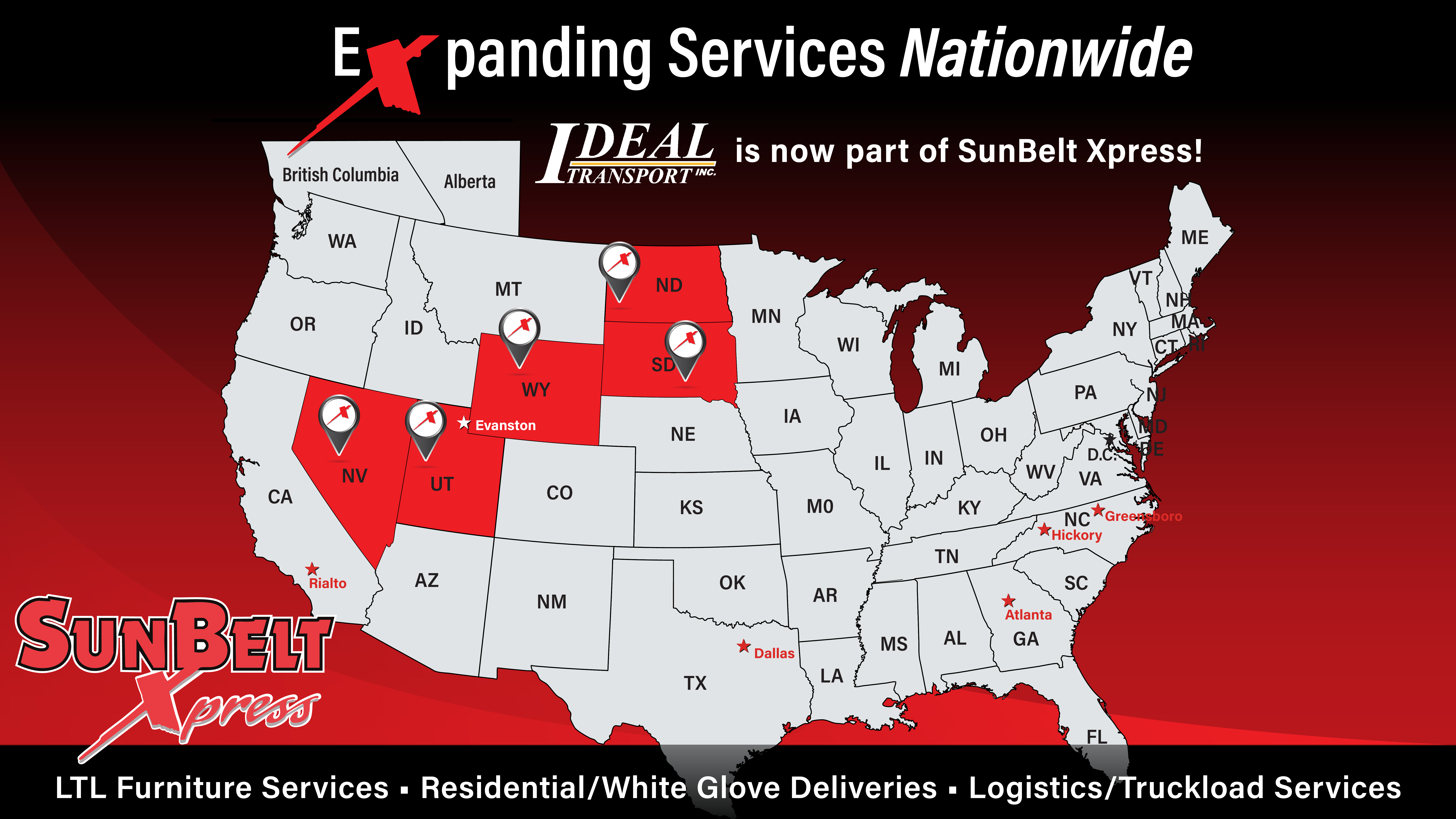 SunBelt Xpress Acquires Ideal Transport, Inc.