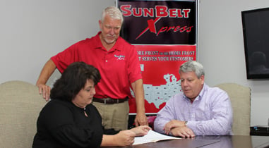 SunBelt Xpress team members meeting